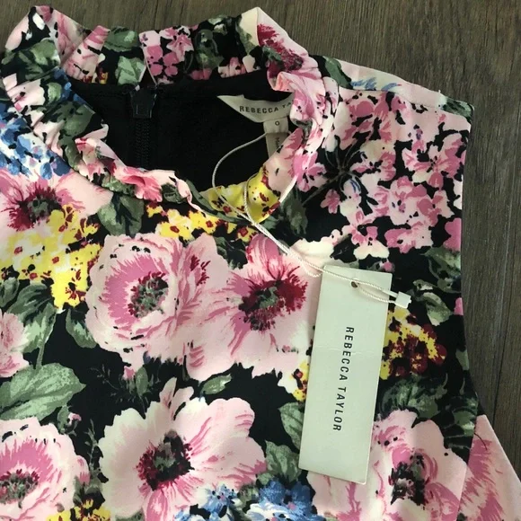 Rebecca Taylor Lavinia Rose Dress Size 0 - Picture 6 of 7